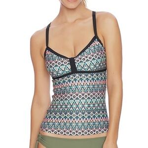 NWT Next Multicolored Mandala Tankini 32D
